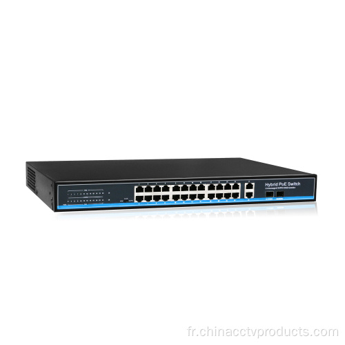 Interrupteur de réseau Poe 24ports avec BoundLinks et SFP